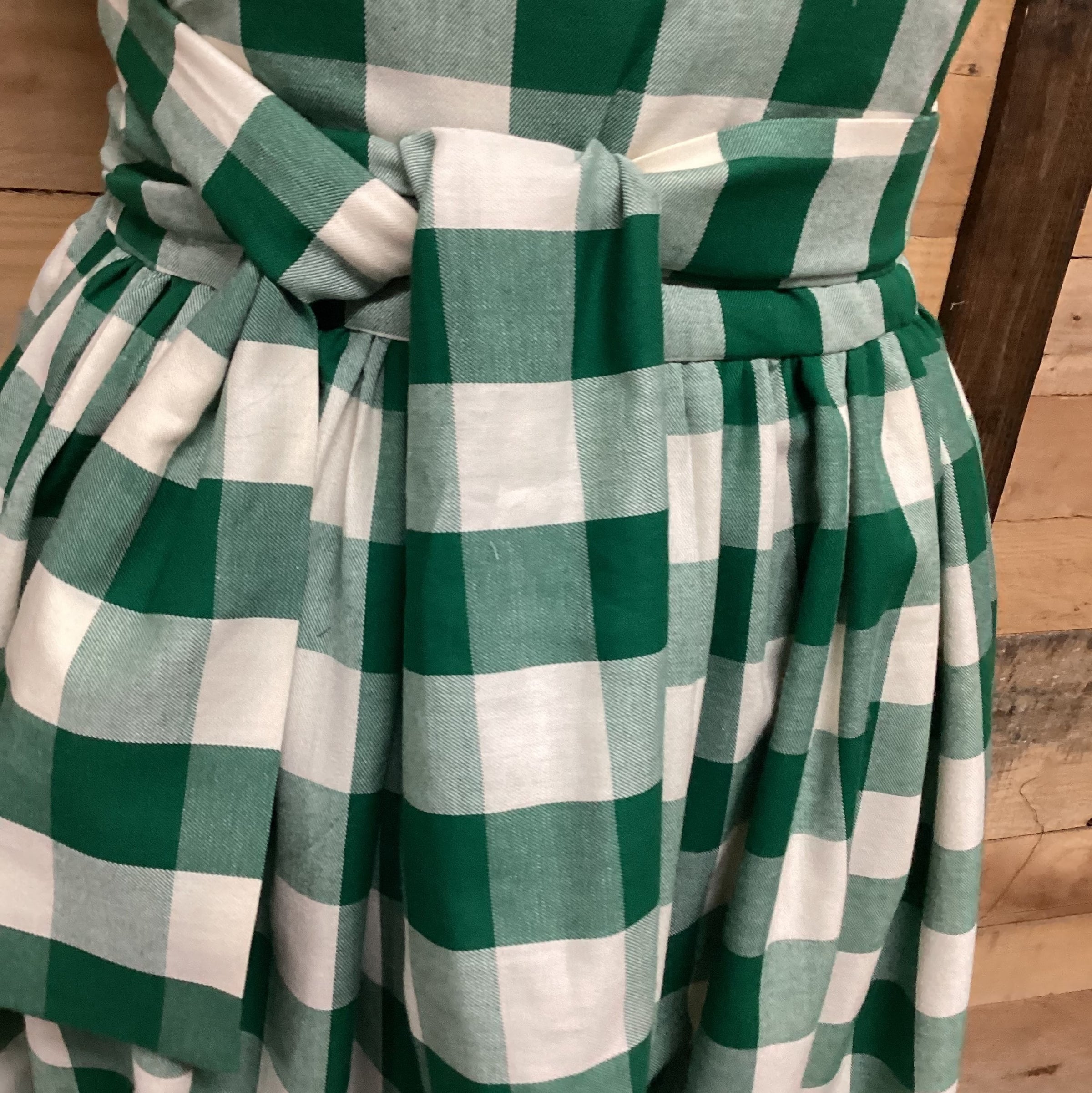 Plaid maxi skirt with pockets on sale