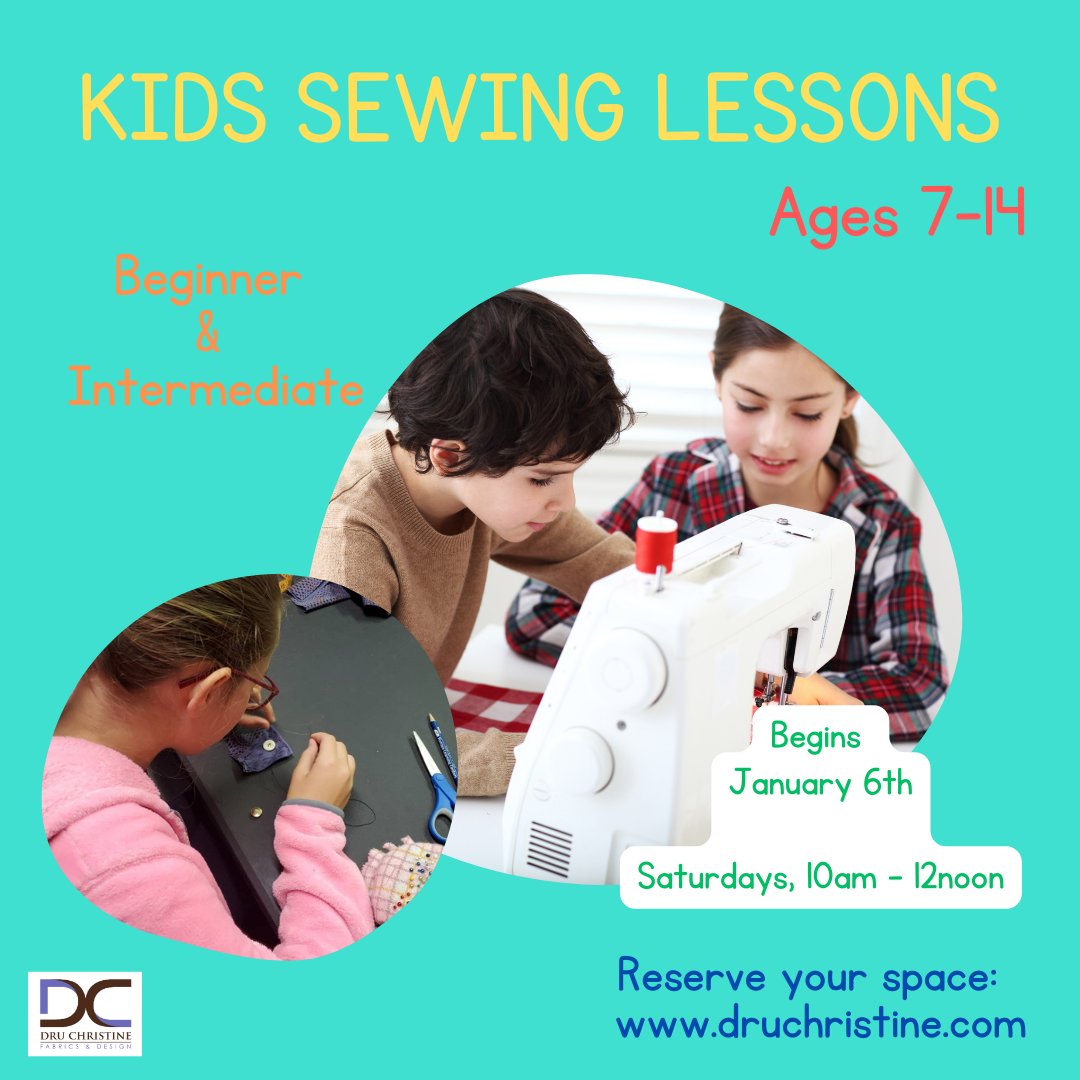Kids Beginners Sewing Classes - Fall 2023 Session