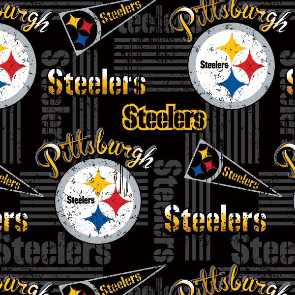 Pittsburgh Steelers NFL Football Retro Design NFL Cotton Fabric